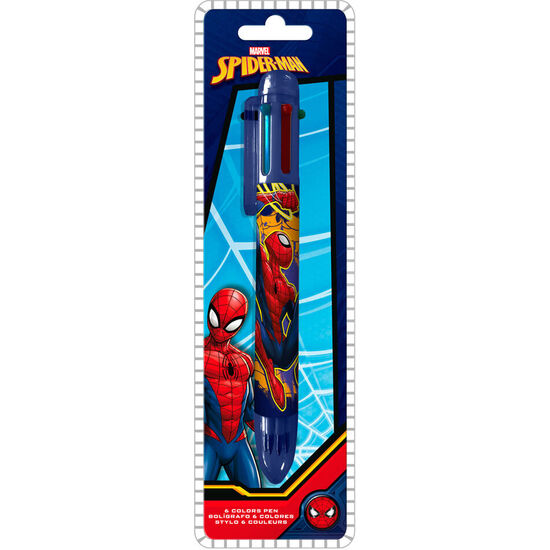 BOLIGRAFO 6 COLORES SPIDERMAN MARVEL image 1