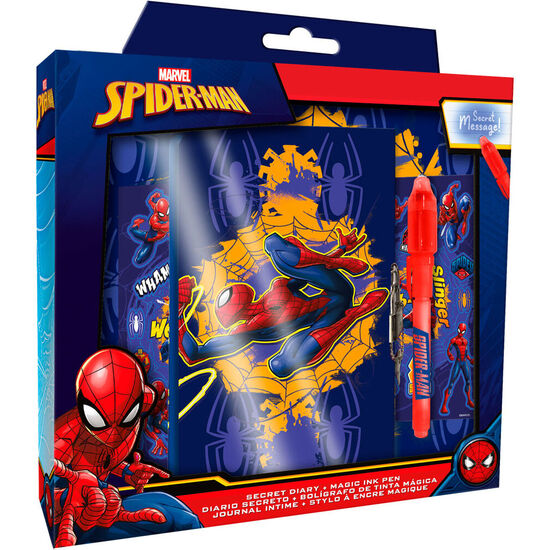 DIARIO CON BOLIGRAFO MAGICO SPIDERMAN MARVEL image 0