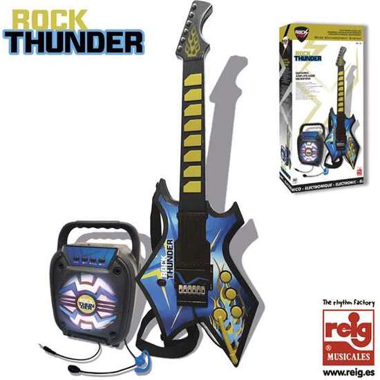 GUITARRA ELCTRONICA ROCK THUNDER MAS BAFLE CON BLUETOOTH. image 0