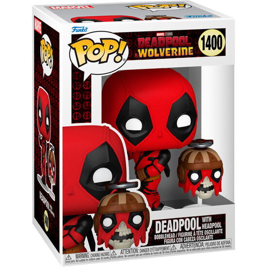 FIGURA POP MARVEL DEADPOOL & WOLVERINE DEADPOOL WITH HEADPOOL image 1