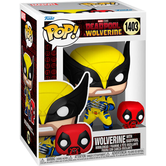 FIGURA POP MARVEL DEADPOOL & WOLVERINE - WOLVERINE WITH BABYPOOL image 1