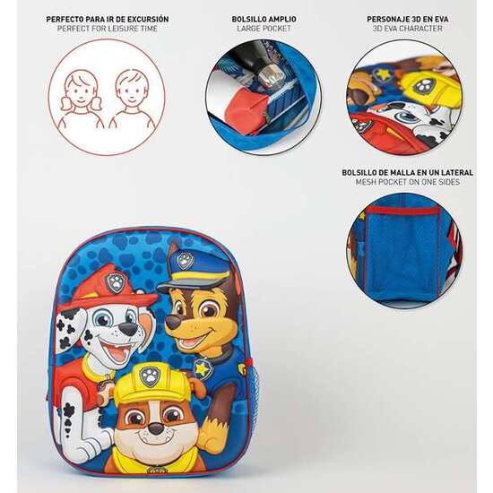 MOCHILA INFANTIL 3D PAW PATROL image 2