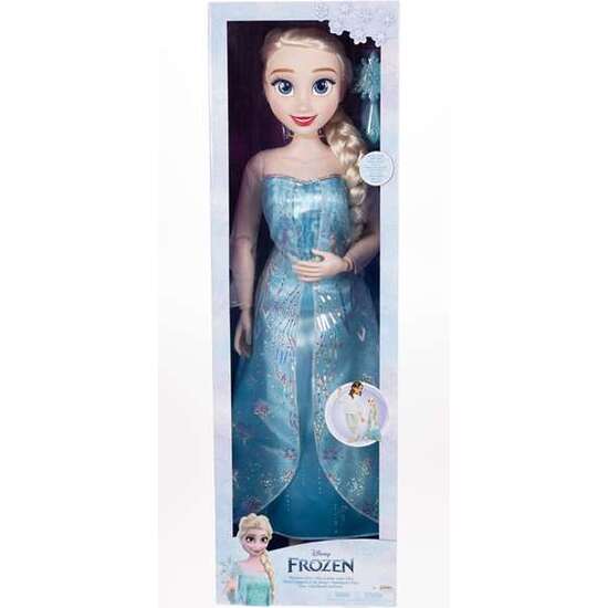 MUÑECA PRINCESA FROZEN ELSA DISNEY 80CM. image 0