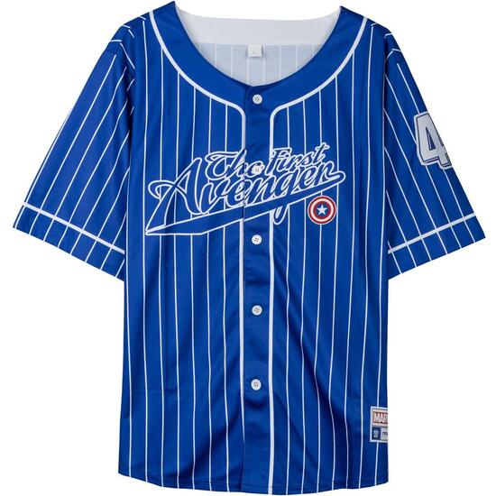 CAMISETA CORTA BASEBALL AVENGERS CAPITAN AMERICA image 0