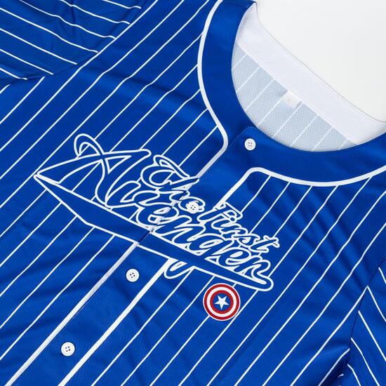 CAMISETA CORTA BASEBALL AVENGERS CAPITAN AMERICA image 2