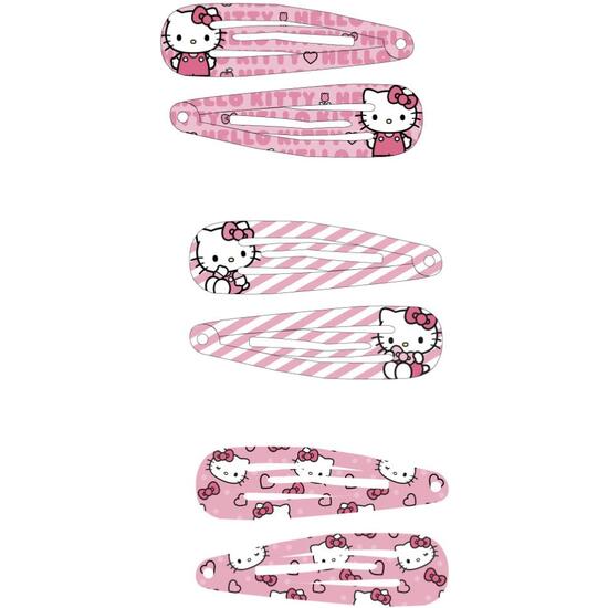 ACCESORIOS PELO CLIPS 6 PIEZAS HELLO KITTY image 1