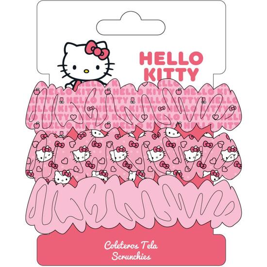 ACCESORIOS PELO COLETERO DE TELA 3 PIEZAS HELLO KITTY image 0