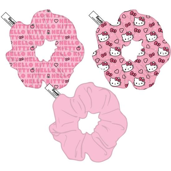 ACCESORIOS PELO COLETERO DE TELA 3 PIEZAS HELLO KITTY image 1