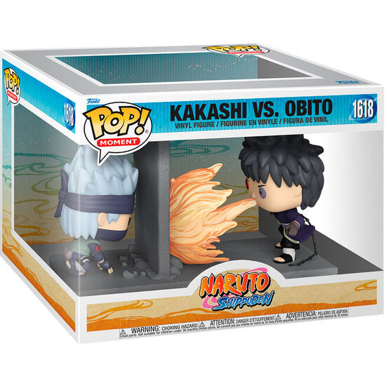 FIGURA POP MOMENT NARUTO SHIPPUDEN KAKASHI VS OBITO image 0