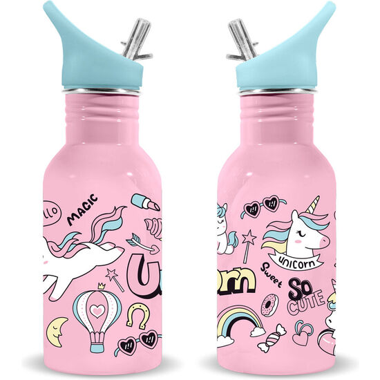 CANTIMPLORA ACERO INOXIDABLE UNICORNIO WATER REVOLUTION 500ML image 1