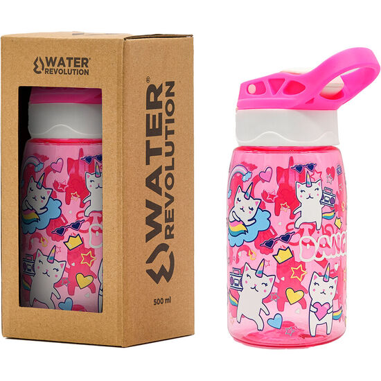 CANTIMPLORA GATOS BAILARINES WATER REVOLUTION 500ML TRITAN image 1