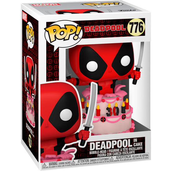 FIGURA POP MARVEL DEADPOOL 30TH DEADPOOL IN CAKE image 2