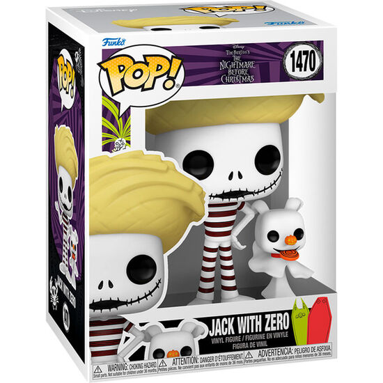 FIGURA POP DISNEY PESADILLA ANTES DE NAVIDAD JACK WITH ZERO image 1