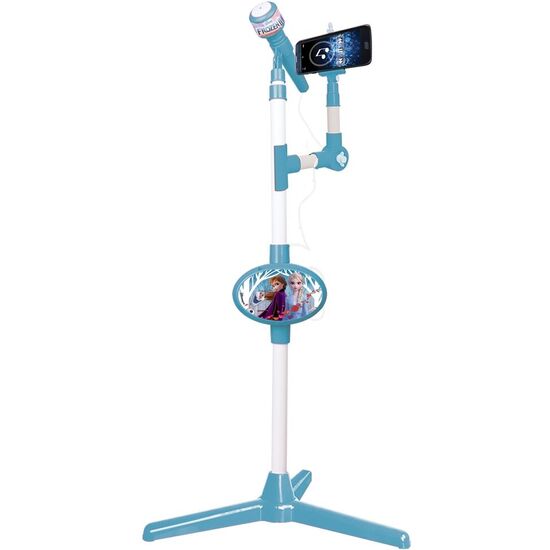 MICROFONO CON PIE LUMINOSO FROZEN DISNEY image 0