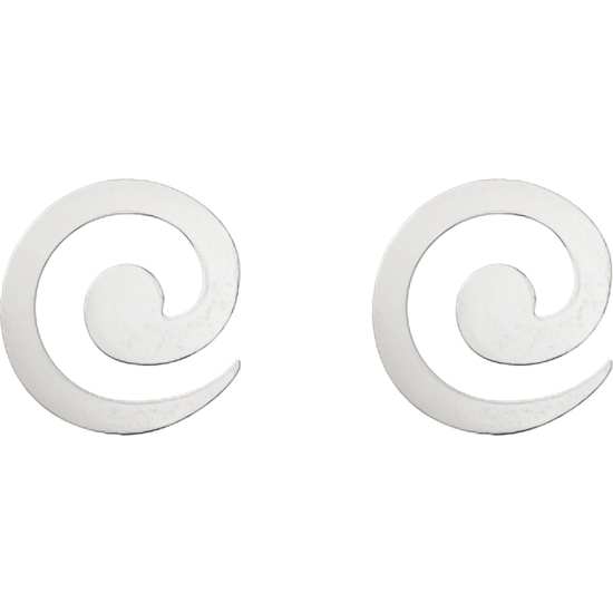 PENDIENTES ESPIRAL PLATA image 0