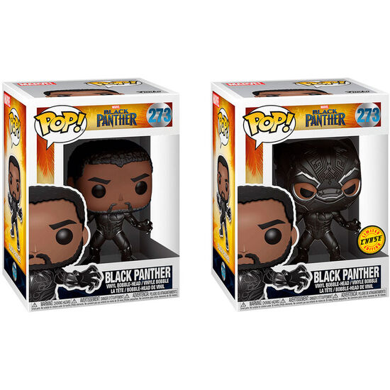 FIGURA POP MARVEL BLACK PANTHER 5 + 1 CHASE image 0