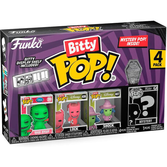 BLISTER 4 FIGURAS BITTY POP DISNEY PESADILLA ANTES DE NAVIDAD SURTIDO image 1