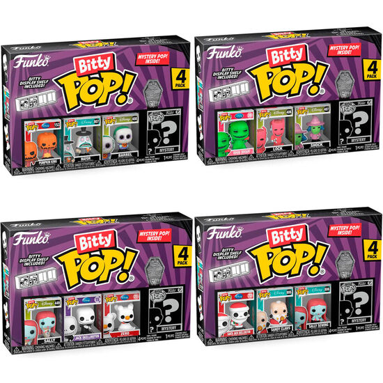 BLISTER 4 FIGURAS BITTY POP DISNEY PESADILLA ANTES DE NAVIDAD SURTIDO image 2