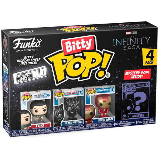 BLISTER 4 FIGURAS BITTY POP MARVEL LOS VENGADORES AVENGERS SURTIDO image 0