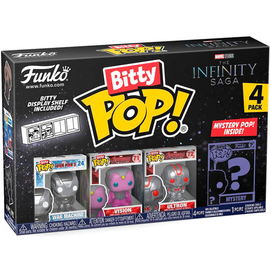 BLISTER 4 FIGURAS BITTY POP MARVEL LOS VENGADORES AVENGERS SURTIDO image 2