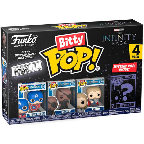 BLISTER 4 FIGURAS BITTY POP MARVEL LOS VENGADORES AVENGERS SURTIDO image 3