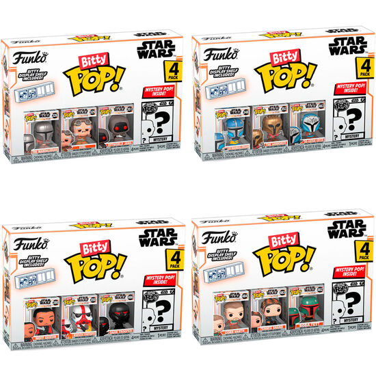 BLISTER 4 FIGURAS BITTY POP THE MANDALORIAN STAR WARS SURTIDO image 0
