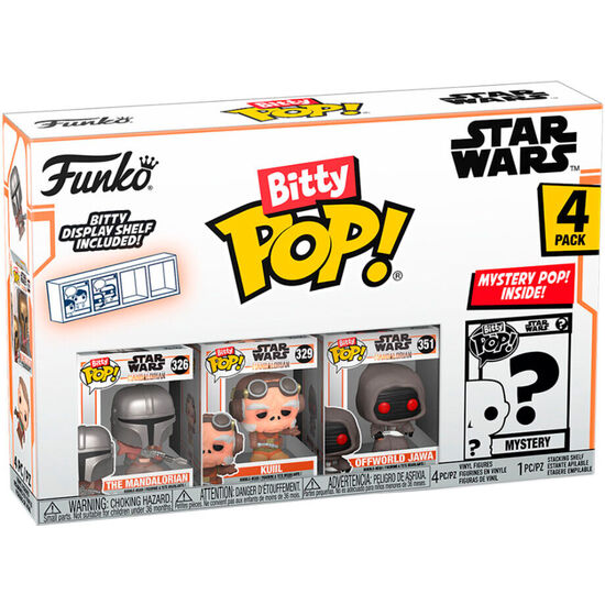 BLISTER 4 FIGURAS BITTY POP THE MANDALORIAN STAR WARS SURTIDO image 2