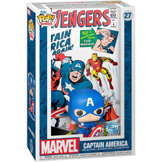 FIGURA POP COMIC COVER MARVEL AVENGERS CAPITAN AMERICA image 1