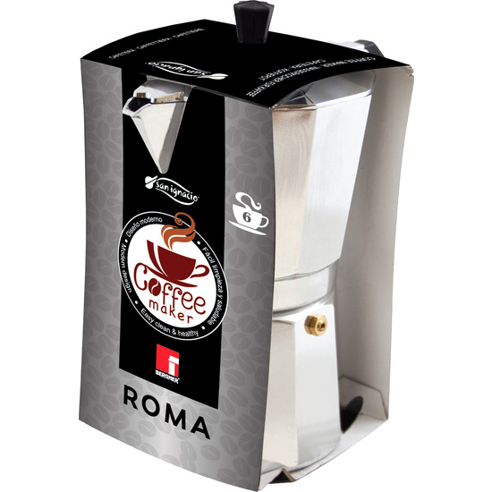 COFFEE MAKER 6TAZAS 8PDQ ALUMINIO ROMA SG image 1