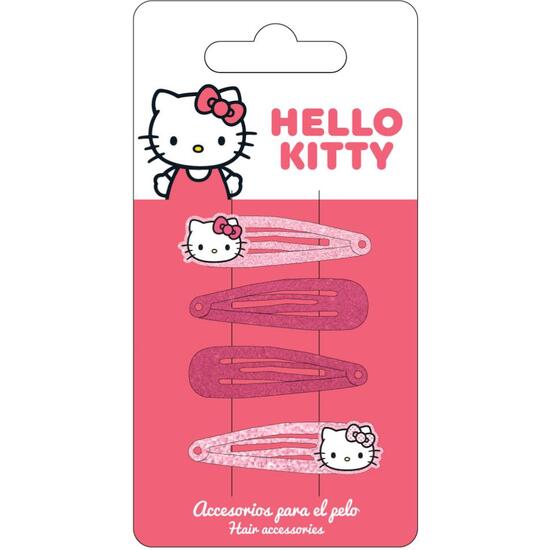 ACCESORIOS PELO CLIPS 4 PIEZAS HELLO KITTY image 0