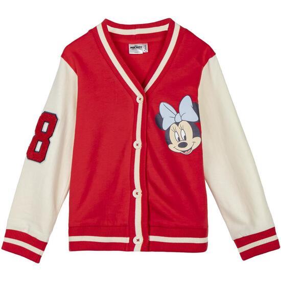 CHAQUETA COTTON BRUSHED BASEBALL MINNIE image 0