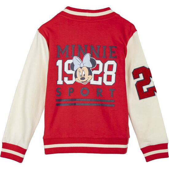 CHAQUETA COTTON BRUSHED BASEBALL MINNIE image 1