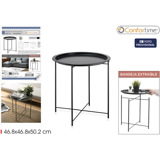 MESA AUXILIAR METAL 46.8CM CONFORTIME image 1