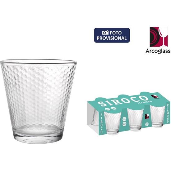 SET 6 VASOS 250ML SIROCO DIAMONDS AG image 0