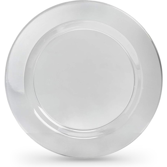SET-6 PLATO PS TRANSPARENTE 19CM ALGON image 0