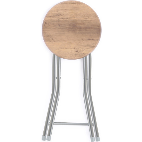 TABURETE MADERA-METAL 30X46CM CONFORTIME image 0