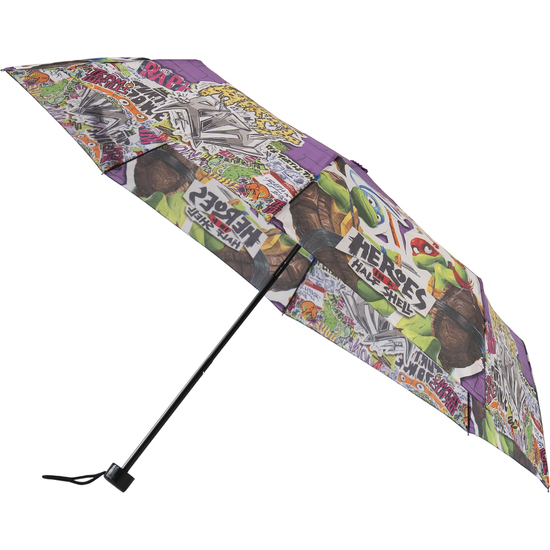 PARAGUAS PLEGABLE MANUAL TORTUGAS NINJA 48CM image 1