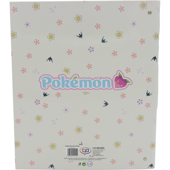 CARPETA A4 FLOWERS POKEMON ANILLAS image 1