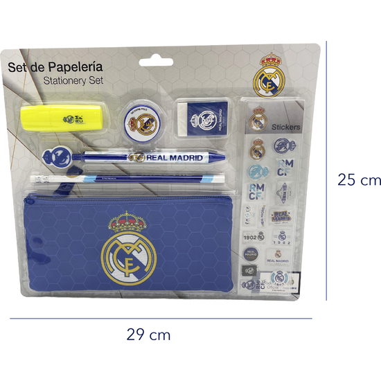 SET PAPELERIA REAL MADRID 7PZS image 3