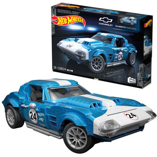MEGA CONSTRUX COCHE CORVETTE GRAND SPORT DEL 63 HOT WHEELS image 0