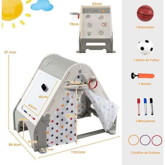 TIENDA DE CAMPA CON ACTIVIDADES 118,5*84,4*97CM image 2