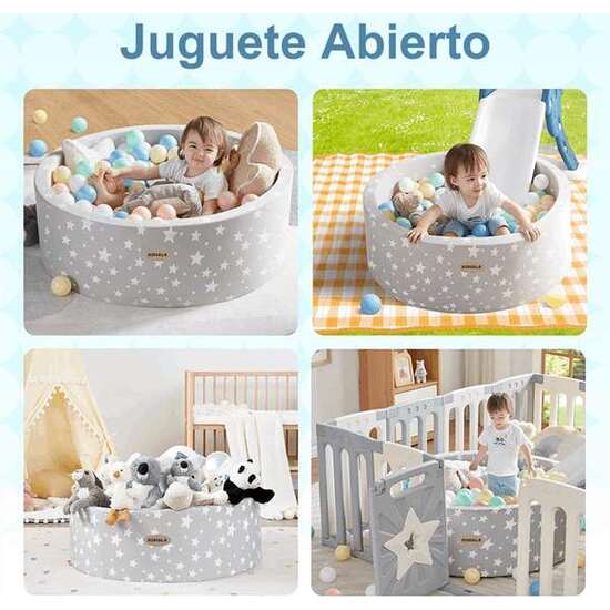PISCINA DE BOLAS PARA NIÑOS CON 100 BOLAS  90*90*30 CM image 2