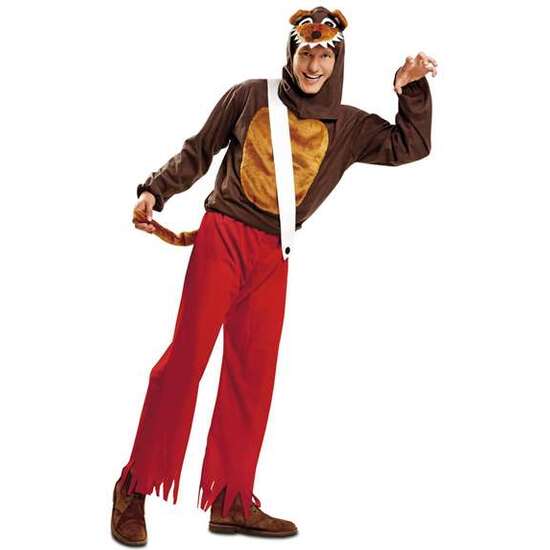 DISFRAZ LOBO FEROZ CAMISA, PANTALÓN, TIRANTE, CABEZA Y RABO TALLA XXL image 0