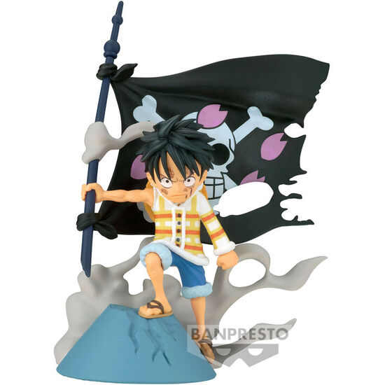 FIGURA MONKEY D LUFFY WCF LOG STORIES ONE PIECE 8CM image 0