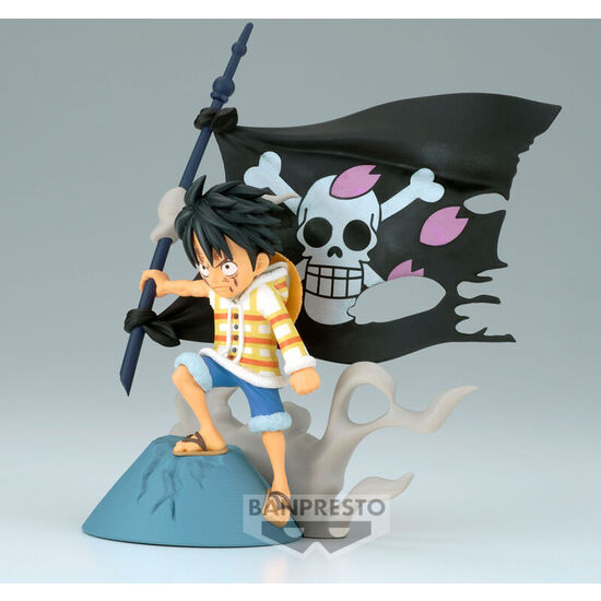 FIGURA MONKEY D LUFFY WCF LOG STORIES ONE PIECE 8CM image 3