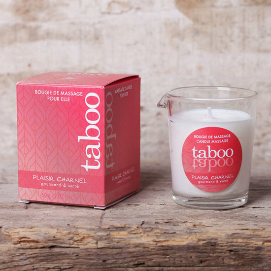 TABOO CANDLE MASSAGE WOMAN PLAISIR CHARNEL SMELL CACACO FLOWER image 3