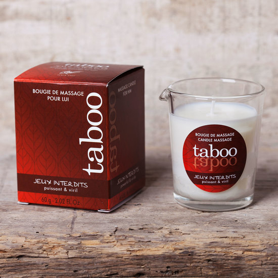 TABOO CANDLE MASSAGE MEN JEUX INTERDITS SMELL LICHEN image 3