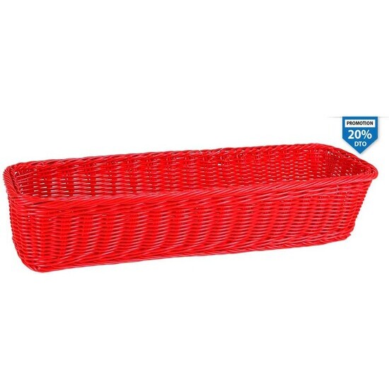 RED PP GN2/4 TRAY 53X16,2X10 CM image 0