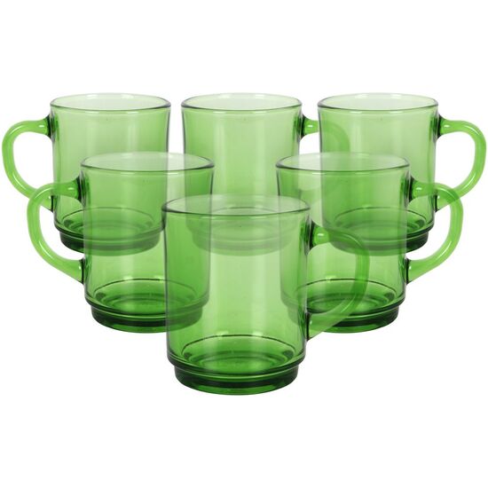 PACK DE 6 MUG 26CL APILABLE VERDE “VERSAILLES” image 0
