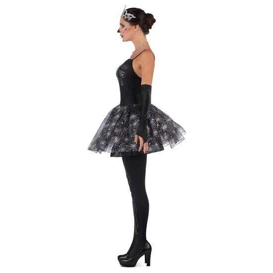 DISFRAZ BAILARINA ESQUELETO TIARA, VESTIDO, MITONES Y MALLAS TALLA S image 1